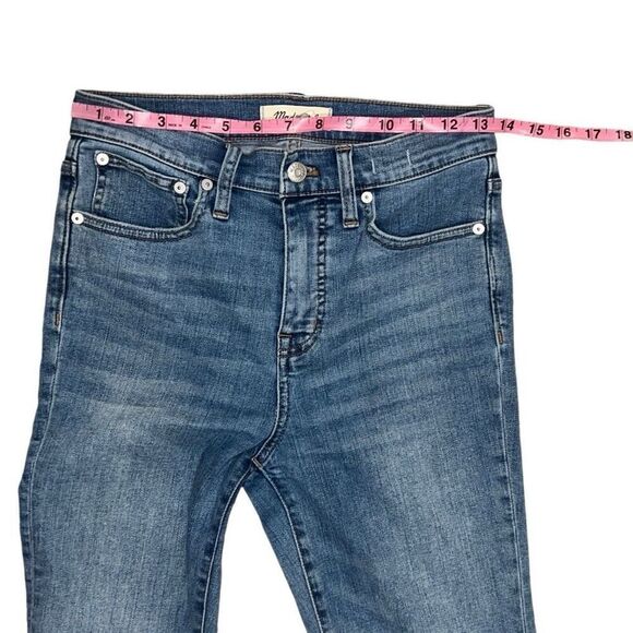 Madewell Cali Demi-Boot Jeans in Shoreham Wash Cropped Mid-Rise Womens size 26 - Picture 6 of 10